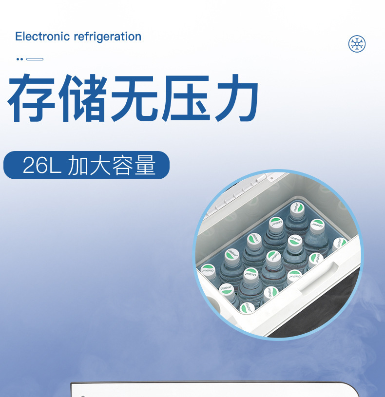 Car Refrigerator, Car Truck Armrest Cooler, Excavator Vehicle Cooler, Digital Display Temperature Control, Dual-Core Refrigeration