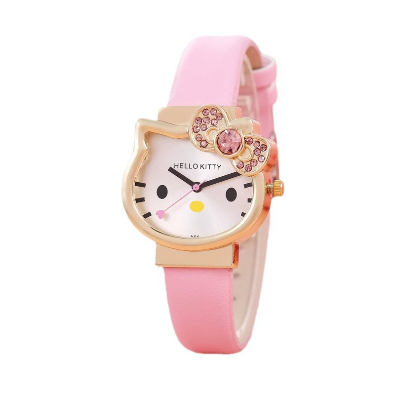 Hello Kitty, (торговля через границу), детские часы, стальной ремень, циферблат