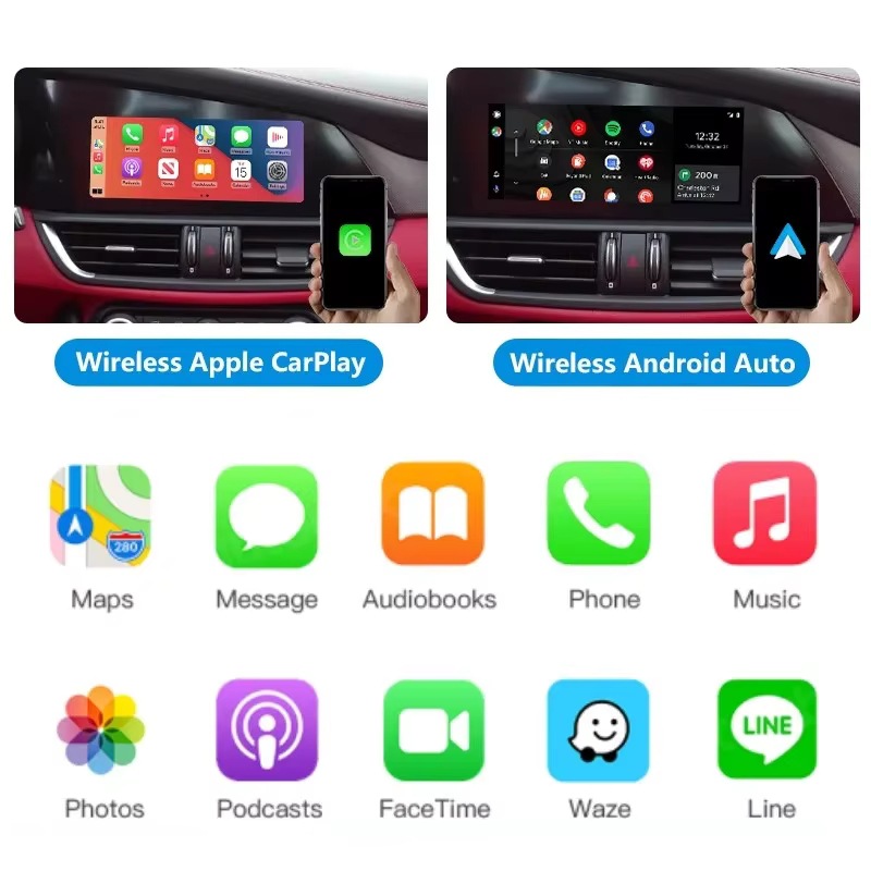 Suitable for Alfa Romeo decoder CarPlay, Android auto