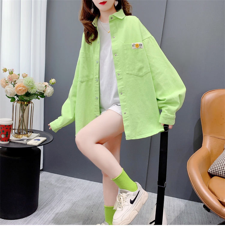 2023新款衬衫女长袖春秋季宽松甜美学院风显瘦透气过臀下半身失踪详情5