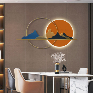 Light Luxury Iron Wall Decoration Creative Living Room Sofa Background Wall Bedroom Wall Hanging Metal Restaurant Bedside Pendant
