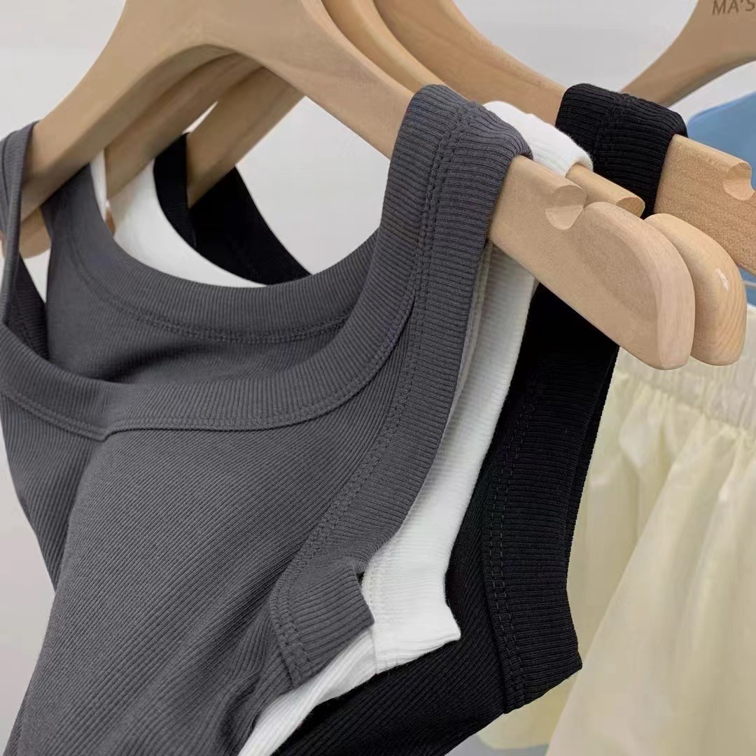 Estilo japonés Dongdaemun mismo Chaleco de verano sin fisuras botar casual anti-exposición que cubre el pecho chaleco para mujeres