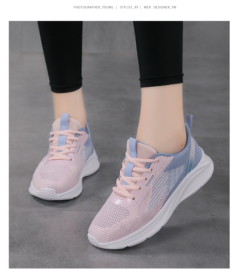 Women's Breathable Mesh Running Shoes Lightweight Shock Absorbing_voghion.com