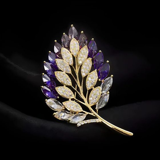 New style brooch women's high-end sense niche brooch wholesale high-grade pin temperament fixed clothes suit pearl jewelry