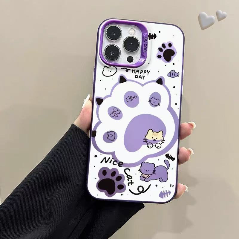 Nueva garra de gato para iPhone 16 funda para teléfono móvil Apple 15promax/14 anti-caída 13pro12 lindo