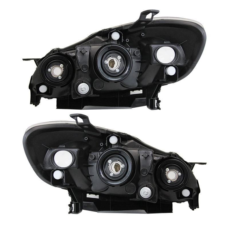 Adecuado para Toyota Corolla negro estándar americano faro Corolla03-08 coche original semi-montaje faro