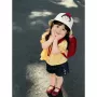 女童夏季牛仔樱桃娃娃衫