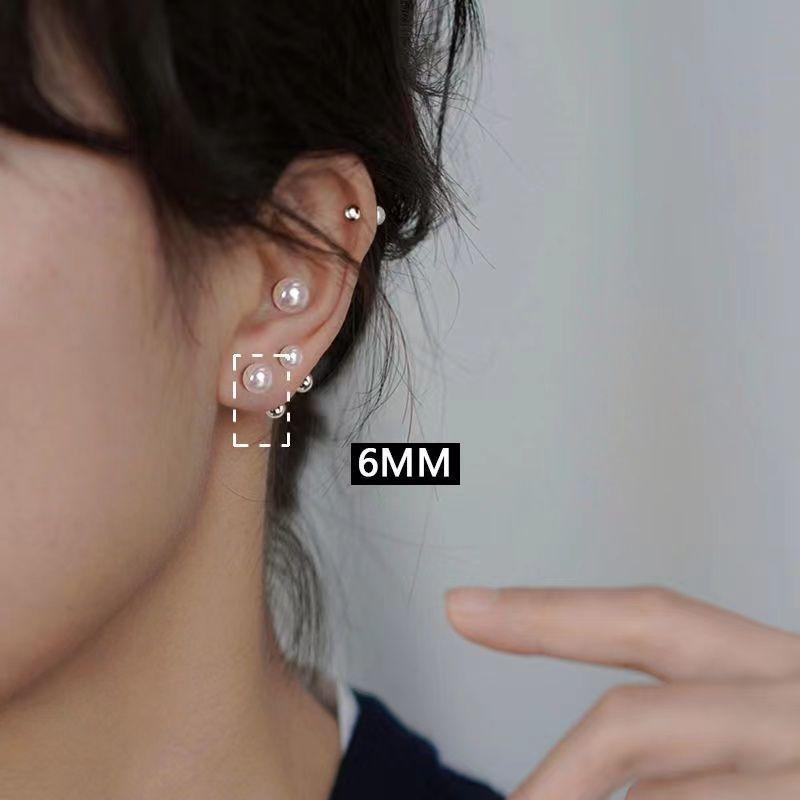 나선형 흰색 6mm 쌍