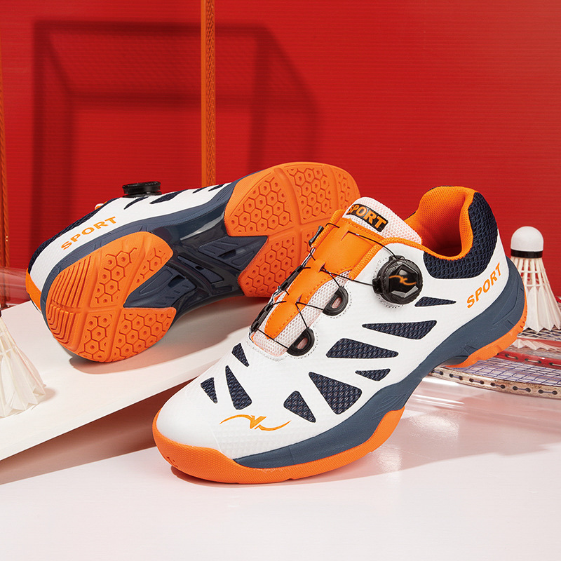 New Outdoor Breathable Anti-Slip Mesh Badminton Shoes Professional Sports Shock-Absorbing Ultra-Light Sports Shoes for Men and Women
