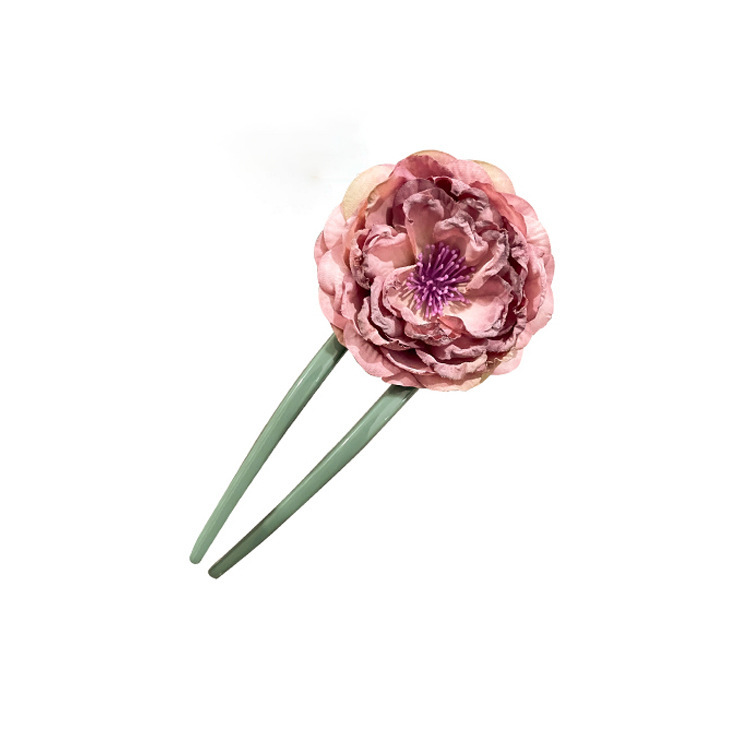 Flores en forma de U pinzas de cabello para mujeres 2024 nuevo pinzas de cabello pinzas