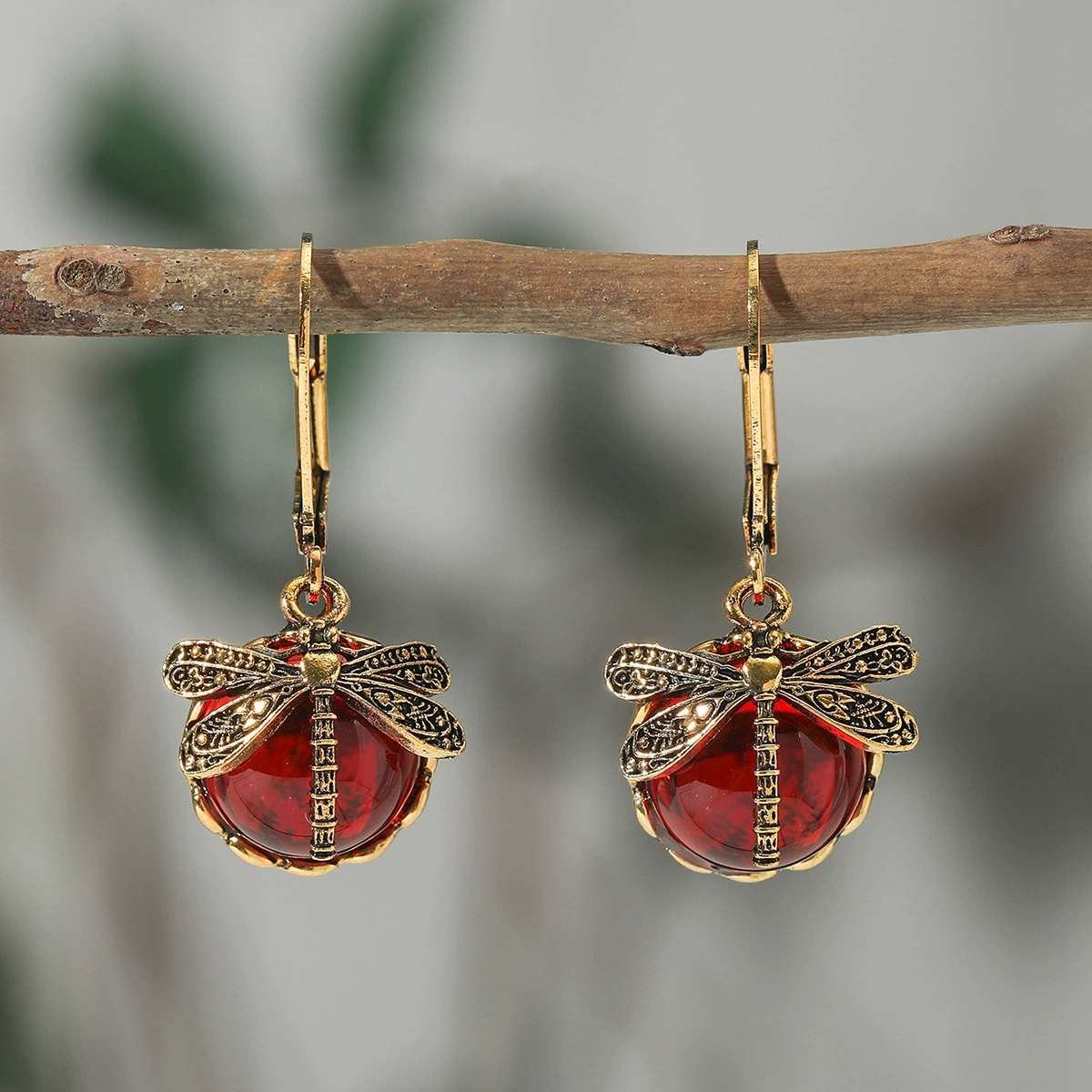 Creative retro crystal pendant, earrings, jewelry, boho style