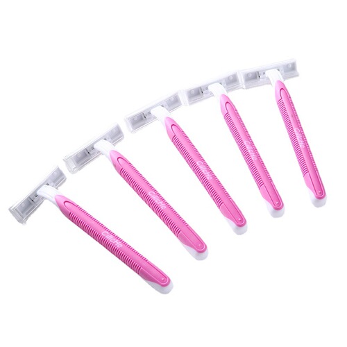 Disposable razor razor women's razor razor armpit hair leg hair pubic hair 3-layer stainless steel blade