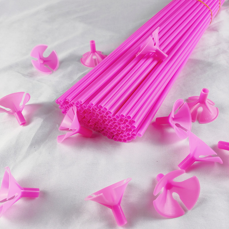 SKU3_粉红色42厘米100杆子100拖