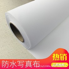 110克水性细纹写真布广告图文背景打印刷纸喷绘布喷墨画布批发