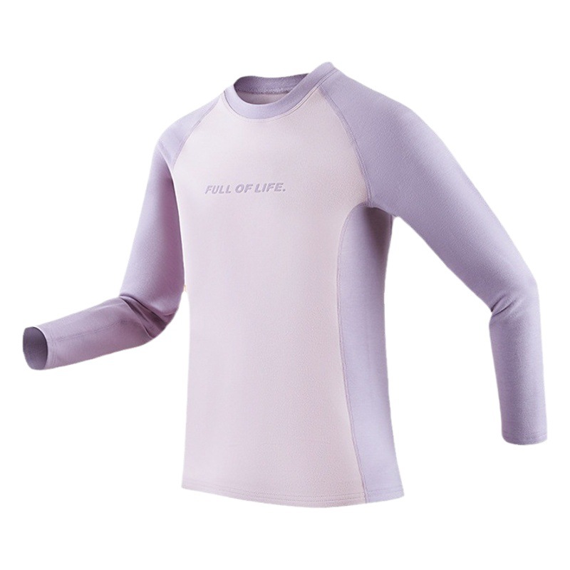 Ropa de Otoño de la muchacha pantalones largos de las mujeres de piedra volcánica calefacción fibra ropa interior térmica medio y grande niños estudiantes de secundaria traje