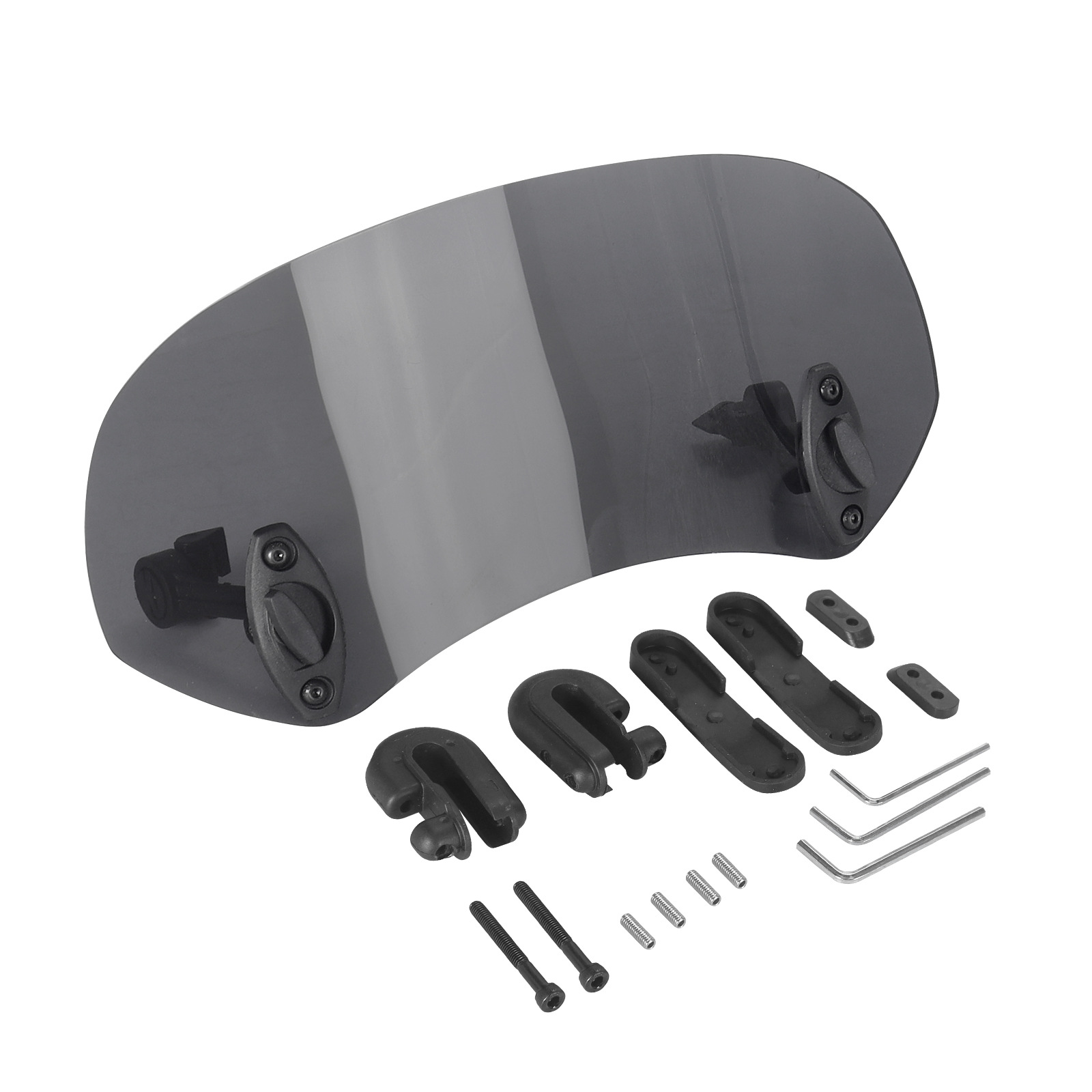 Motorcycle Modification Parts, Front Height-Adjustable Windshield, Suitable for Yamaha, Suzuki, Piaggio, Guangyang