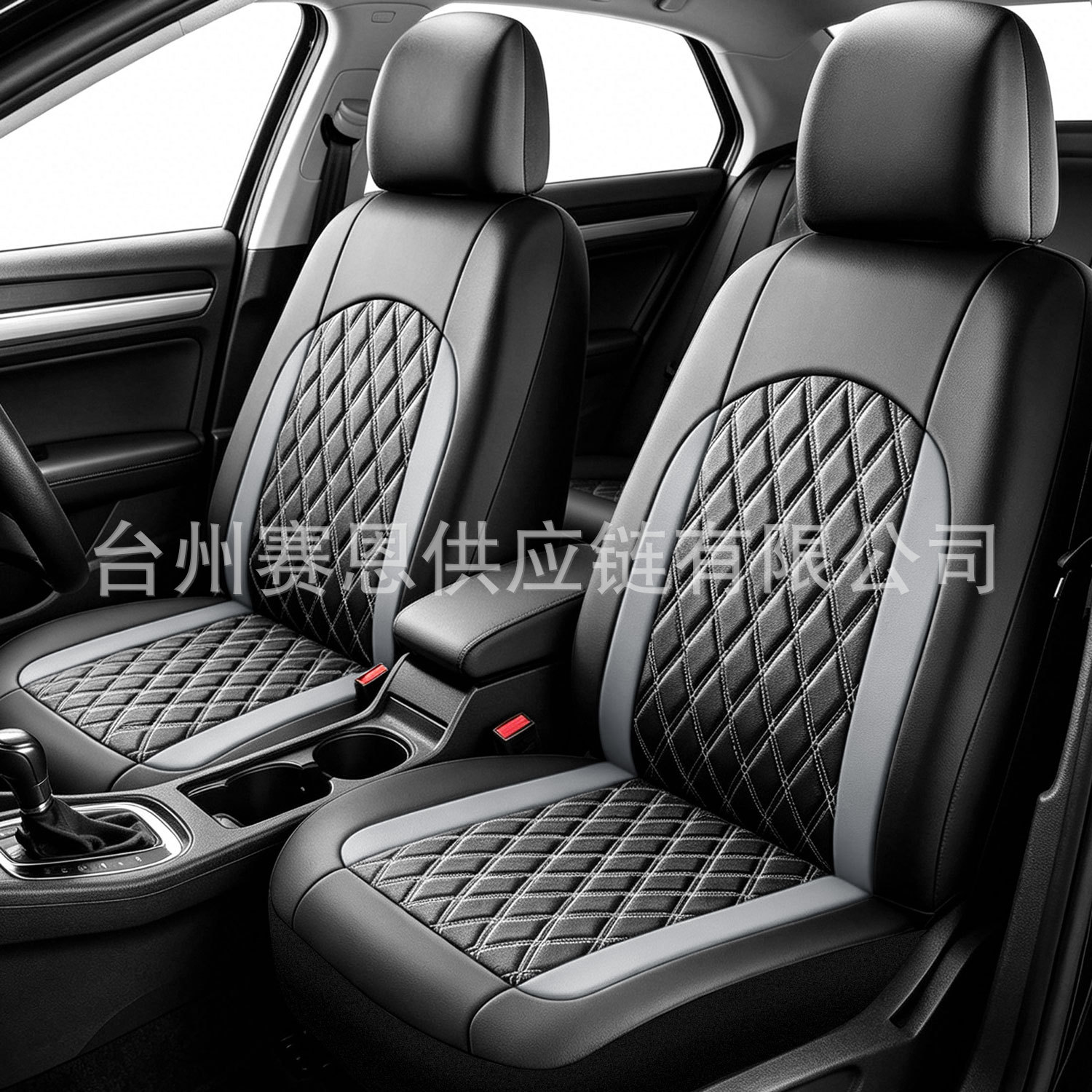 Cross-Border Russian New Style Leather Quilted Diamond Pattern Universal Car Seat Cover Amazon Temu Meike Duo