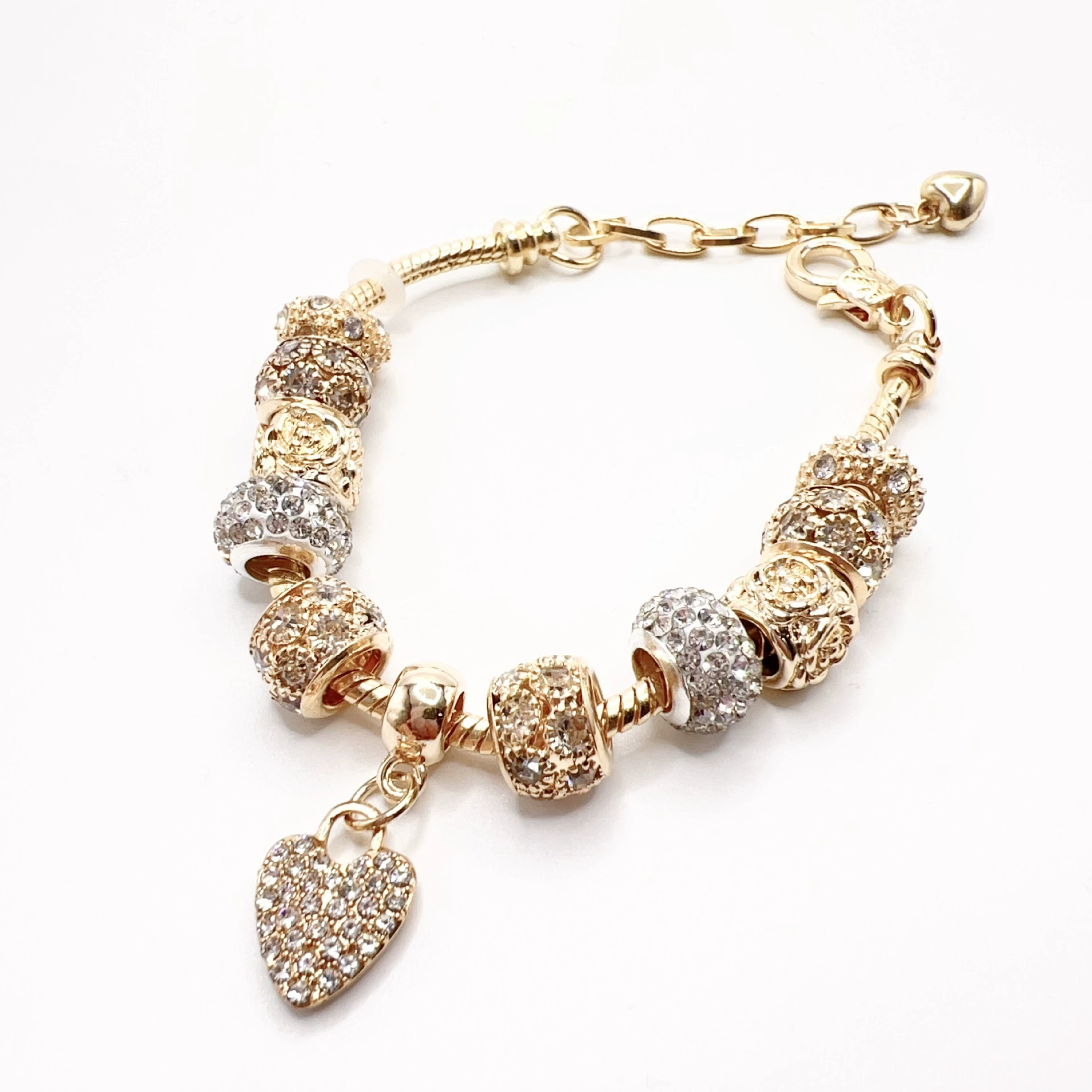 Амазонка трансграничный взрывной браслет DIY сплав большой бусин браслет золотой европейский бисер ювелирные изделия оптом