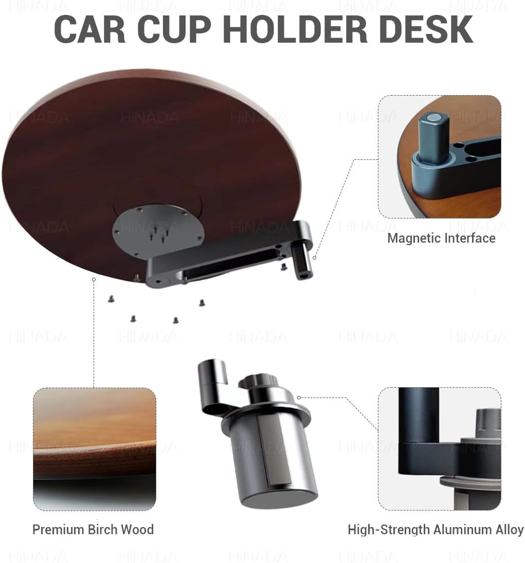 Car Table Wooden Car Suspended Small Table Car Tray Car Interior Car Dining Table Car Suspended Table