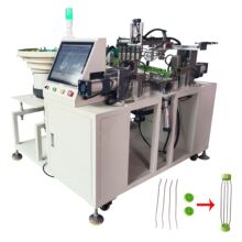 鸟笼支架胶盖组装生产线 油漆刷腻子刷滚刷支架机 滚刷鸟笼支架机