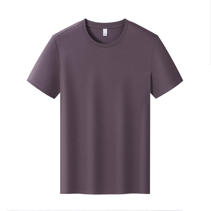 Comercio exterior europeo y americano camiseta de algodón de hielo logotipo impreso personalizado camiseta publicitaria de cuello redondo personalizada manga corta personalizada