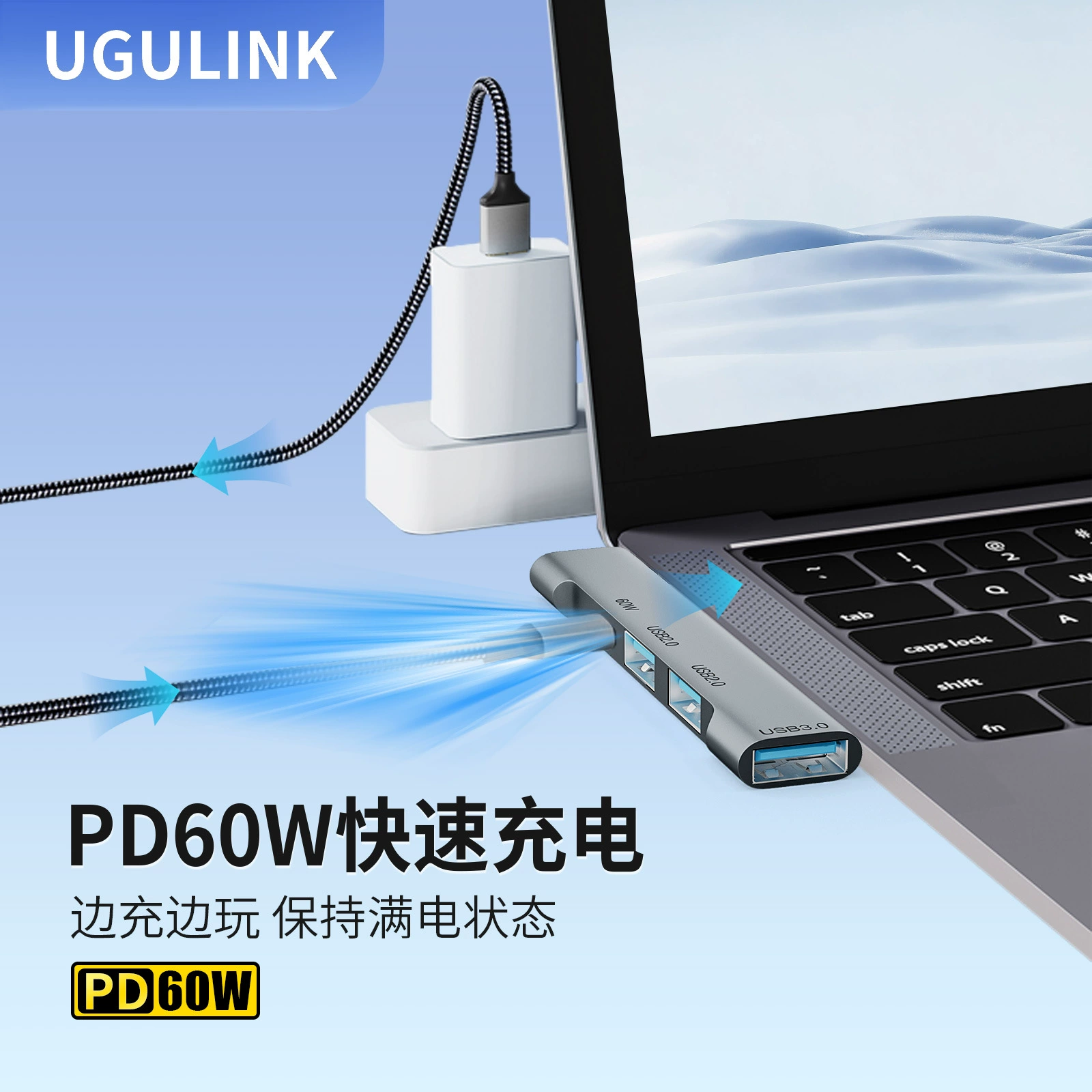 Четыре в одном USB3.0 HUB хаб Witchwood Type-C Type-C разъем мульти OEM расширение ноутбука