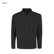 美式复古教练夹克翻领冲锋衣男秋季纯色休闲宽松拉链工装飞行外套