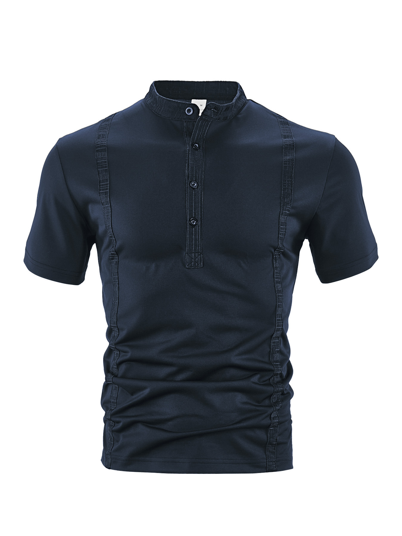Camisas de hombre de verano transfronterizas europeas y americanas Amazon TEMU nuevos productos casuales de algodón perla de tela pequeña polo de manga corta