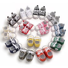 baby shoes婴儿鞋春秋款0-1岁宝宝鞋软底星星帆布学步鞋 一件代发