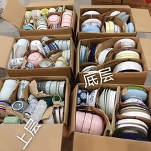 10元5样批发陶瓷摆陶瓷碗盘碟勺随机发餐具杂货菜餐盘子青花瓷