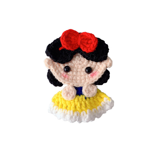Hand-knitted little girl wool hairpin fugitive princess children's hair accessories bangs clip autumn and winter sweet hairpin wholesale