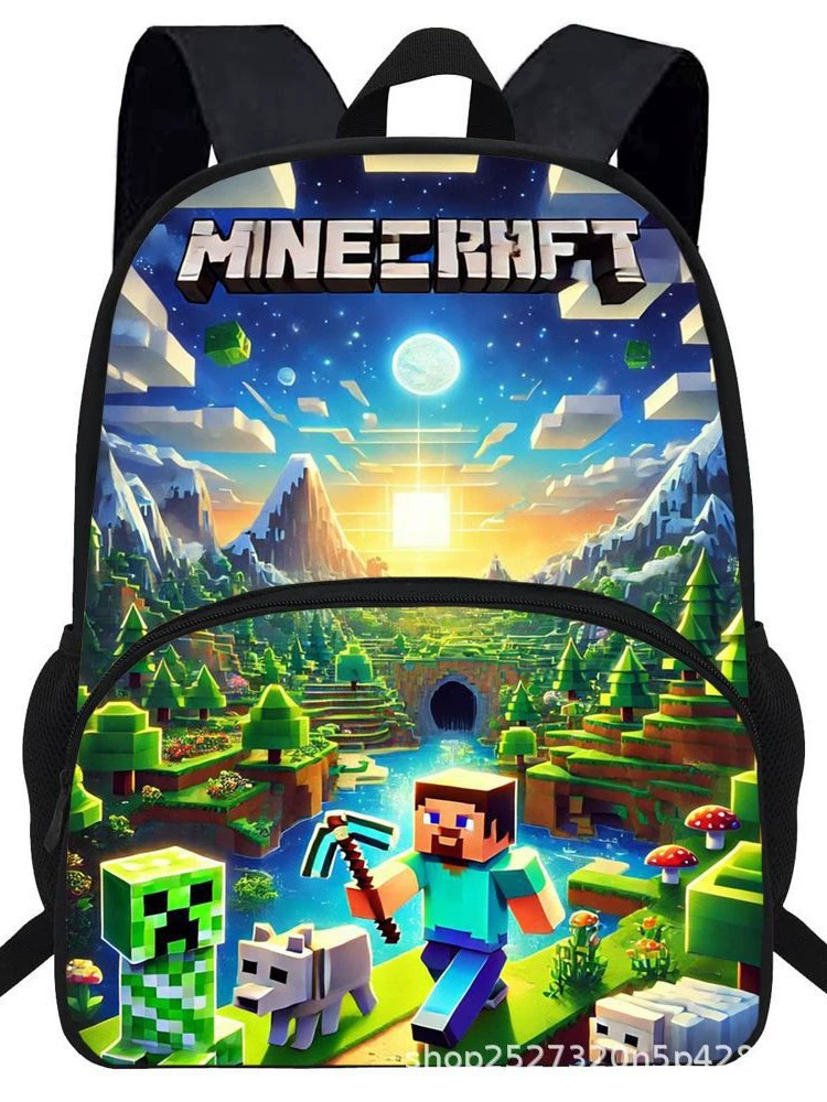 Лучшие продажи кросс-бордер Minecraft поддерживает доставку JIT AliExpress детские печатные школьные сумки