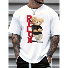 R 34228 Cartoon Bear Short Sleeve T-Shirt ��ͨ�ܶ���T��