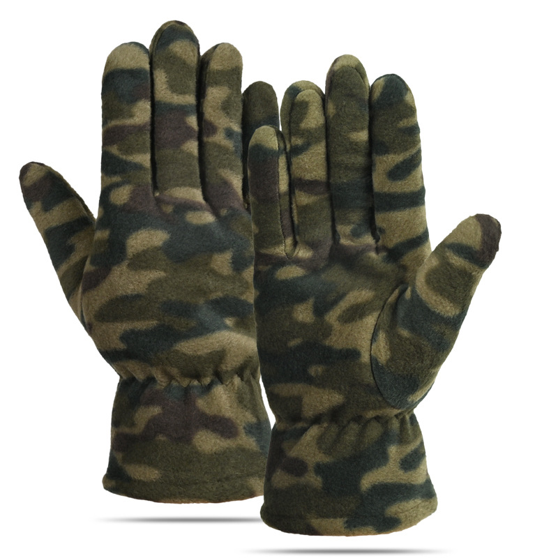 Deportes al aire libre guantes térmicos ciclismo hombres y mujeres dedo completo invierno bicicleta fútbol antideslizante a prueba de viento impermeable guantes de lana