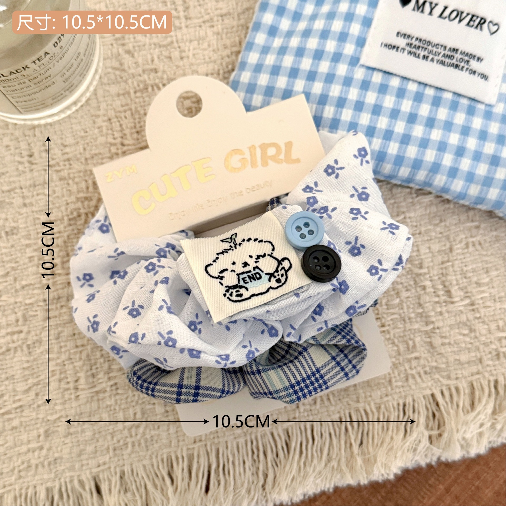 2#Coletero Floral Azul para Cachorros