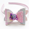 Headband, shiny cartoon cute hair accessory with bow, suitable for import, Birthday gift