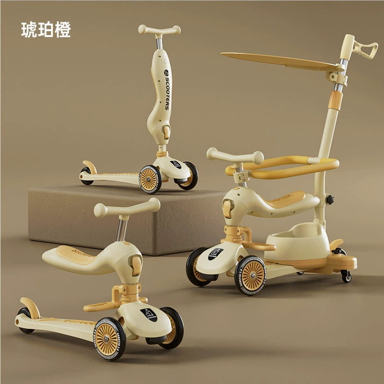 Детские трехколесные велосипеды могут подтолкнуть 4 в 1 трехколесные велосипеды для девочек детей скутер для мальчиков скутер новый