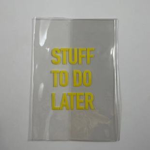 Factory Direct Sales Transparent Pvc Book Cover, Rubber Sleeve, Leather Hand Account, Notebook Card Book Protective Cover, Printing Customization