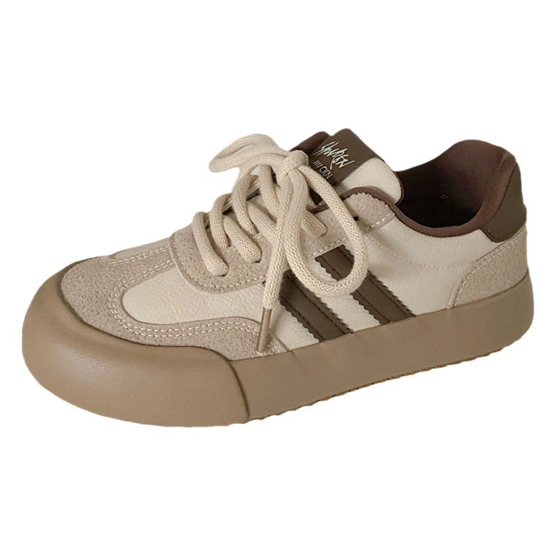 6354 Немецкая тренировочная обувь на толстой подошве Женская новая ниша 2023 года со взрывами в гонконгском стиле в стиле ретро, универсальная ниша с круглым носком, обувь для коньков