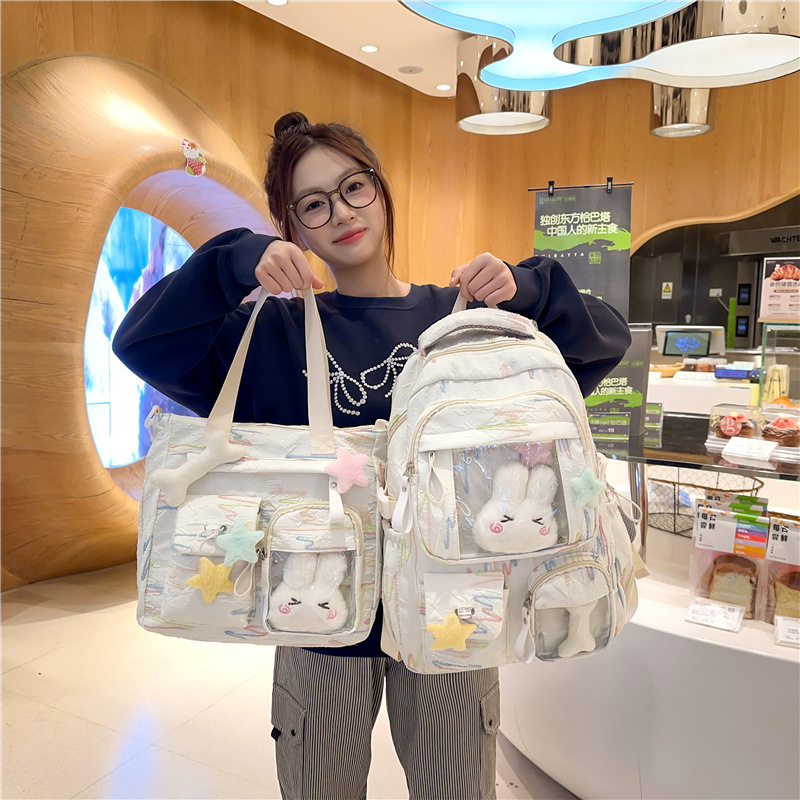 代发供应链抖音书包女生小学生一年级初中生高中背包大学生双肩包