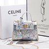 Trend colorful fashionable one-shoulder bag, lock, 2021 collection, trend of season