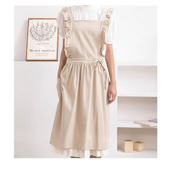 Japanese retro apron for manicure for work