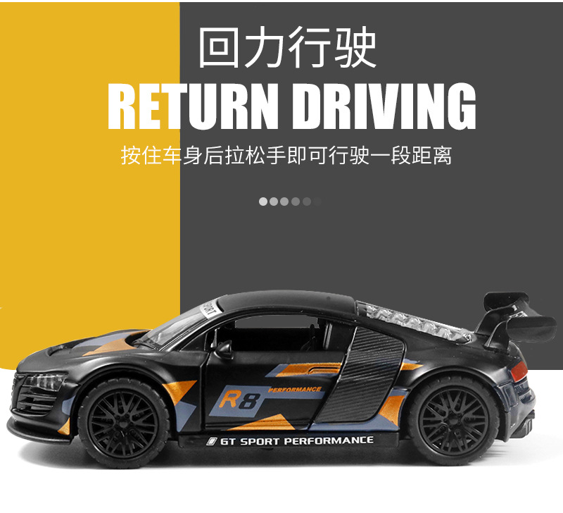 散装1:36合金跑车模型儿童回力小汽车玩具赛车男孩摆件礼品批发详情10