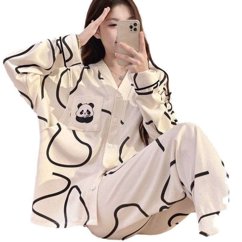 妊婦パジャマ春秋月子服産後外出授乳妊娠期セット8夏薄金9月10日|undefined
