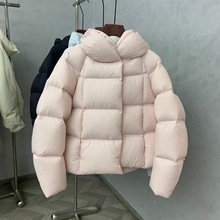 2025冬新款韩版羽绒服女短款小个子连帽吸扣95白鸭绒保暖面包外套