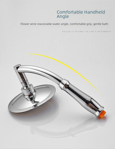 Supply stainless steel top spray handheld swivel two-in-one pressure boosting green environmental negative ion shower head blossom faucet