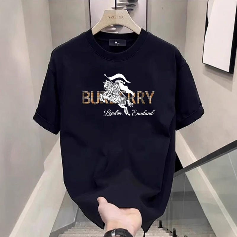 Cross-Border Summer Pure Cotton European and American Style High Street Knight Print Men's T-Shirt Loose Round Neck Trendy Versatile Men's Tops Cross-Border Summer Pure Cotton European and American Style High Street Knight Print Men's T-Shirt Loose Round Neck Trendy Versatile Men's Tops