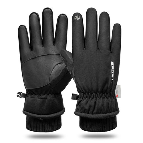 Men's Ski Gloves Q907 Waterproof and Warm Thicken Outdoor Cycling Insulating Winter Fishing Riding Ski Gloves