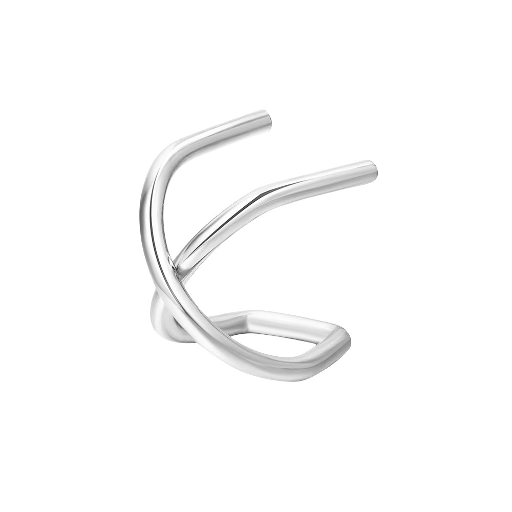 Oredos para damas creativas europeas y americanas Pendientes enrollados en espiral de cartílago no poroso Pendientes de clip de oreja de aleación ajustable para mujer