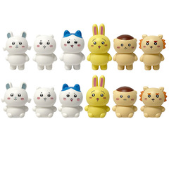 Cartoon Geki Kawa Self-deprecating Bear Figure Mocking Little White Bear Usaichi Self-talking Blind Box Gumball Machine Doll